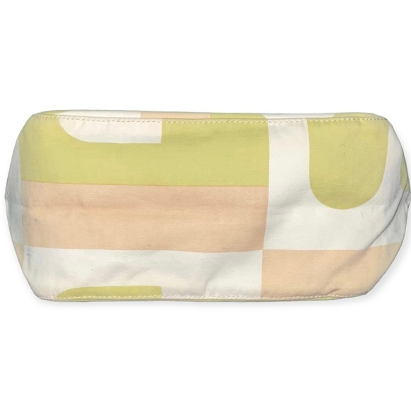 BALLY Canvas Handbag in Cream/Green/Beige Classic Tote - Picture 10 of 16